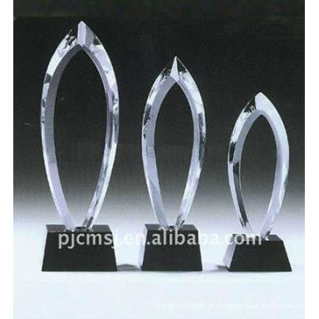 Troféus e concessões de cristal transparentes feitos sob encomenda baratos por atacado